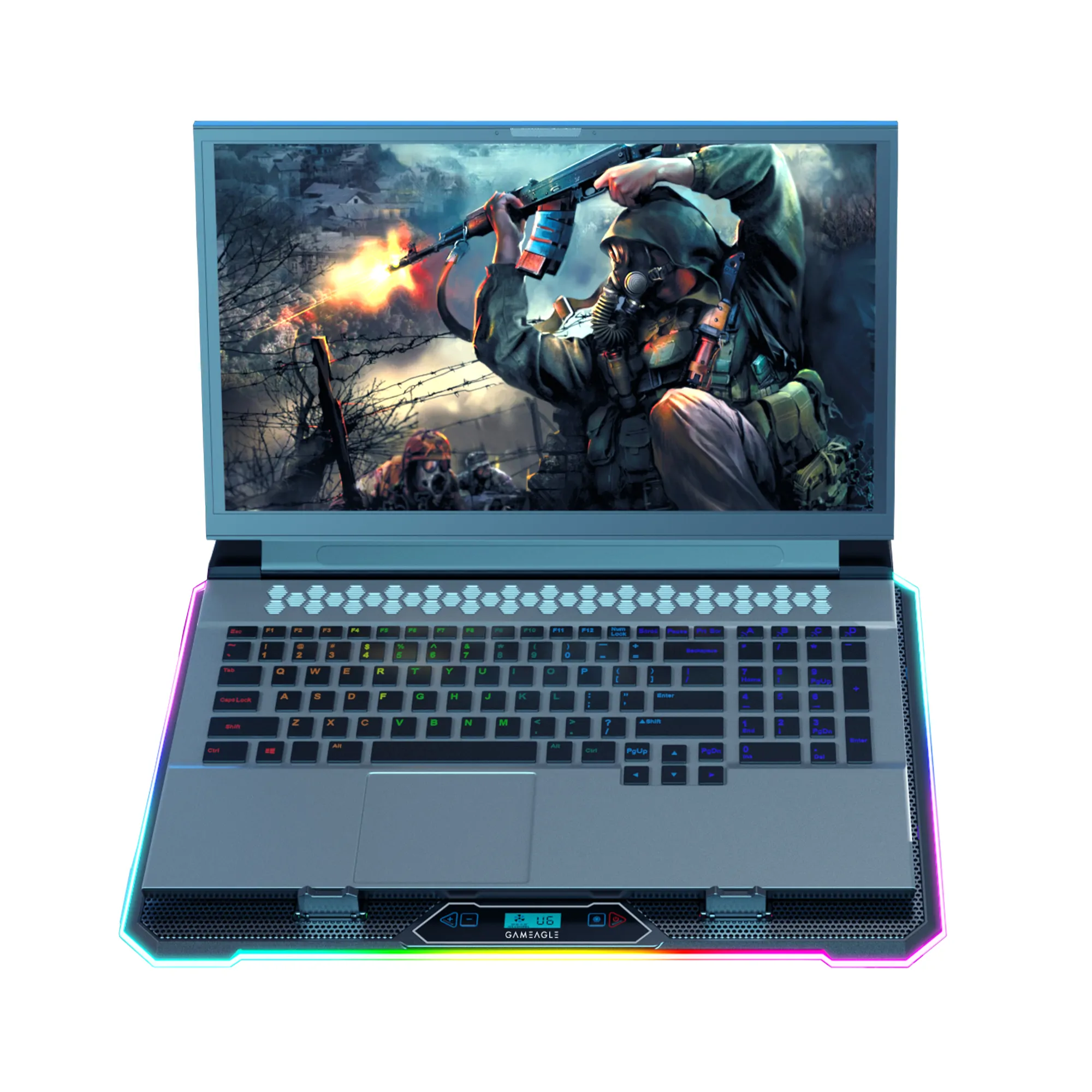 Aero Storm V15 RGB 15 Fanlı 10 RGB Modlu 9-17.3'' Notebook Soğutucu thumbnail 3