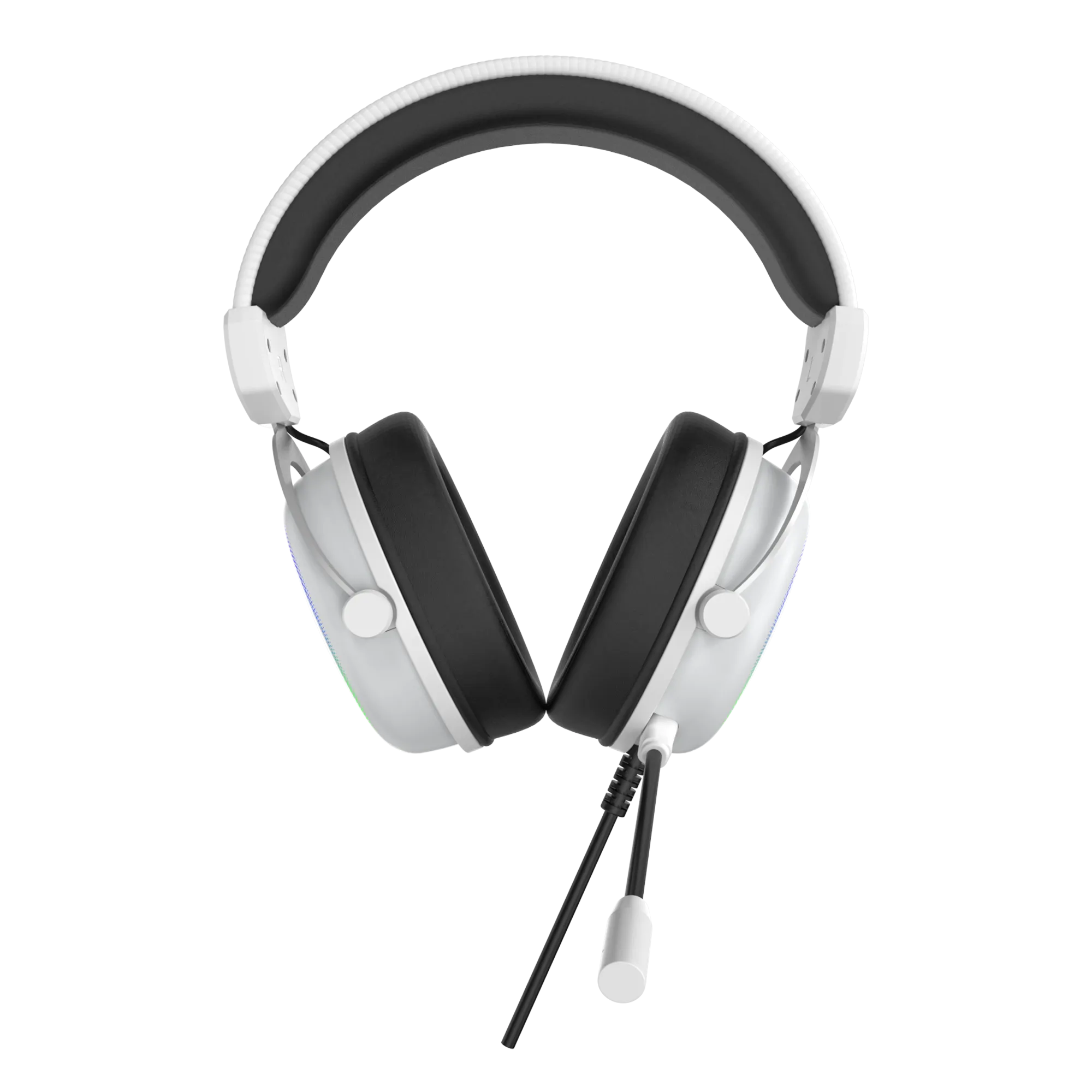 Auralis 7.1 RGB Kablolu Mikrofonlu Profesyonel Oyuncu Kulaklığı Beyaz thumbnail 4