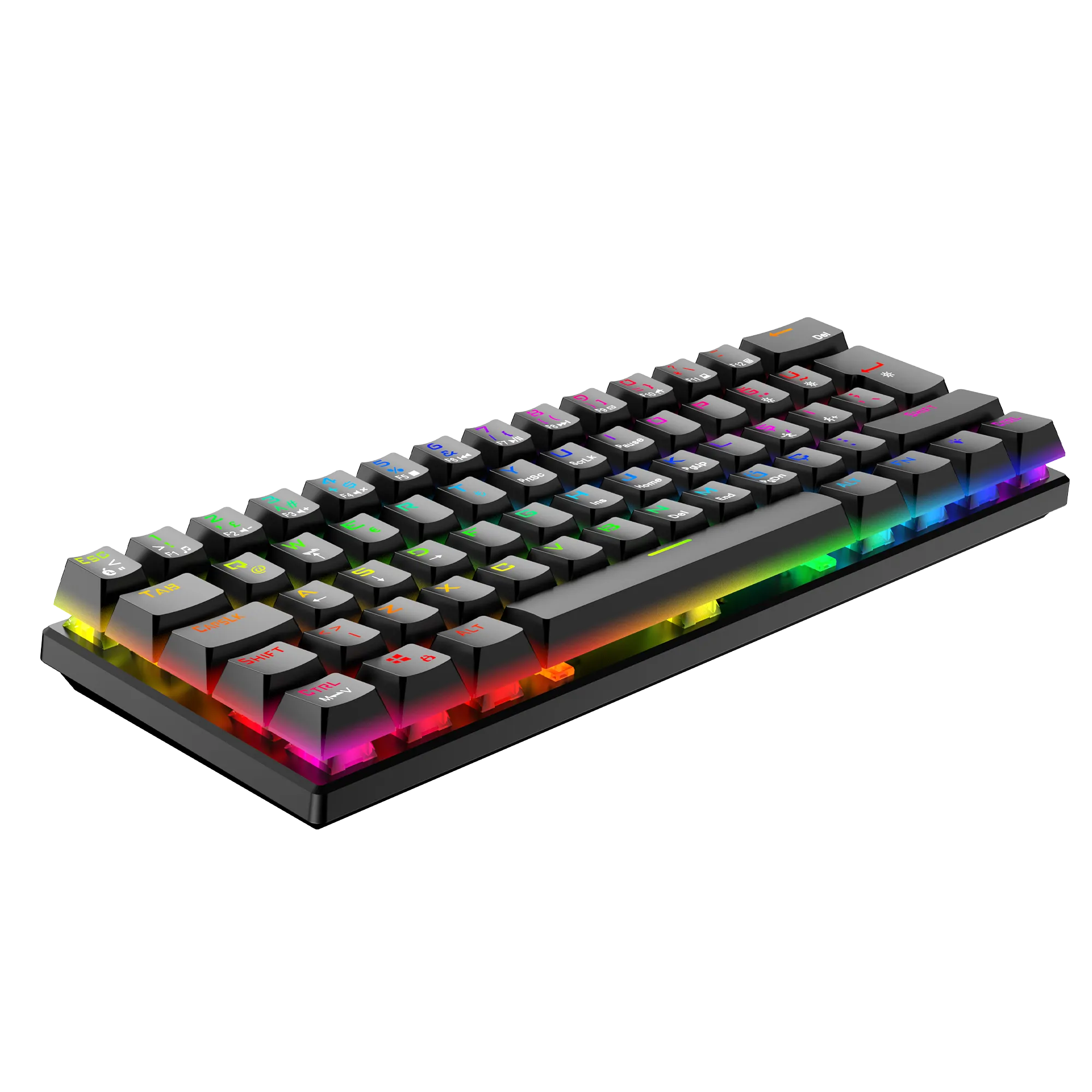 Helios RGB Kablolu Bilek Destekli Mekanik Oyuncu Klavyesi Siyah thumbnail 5