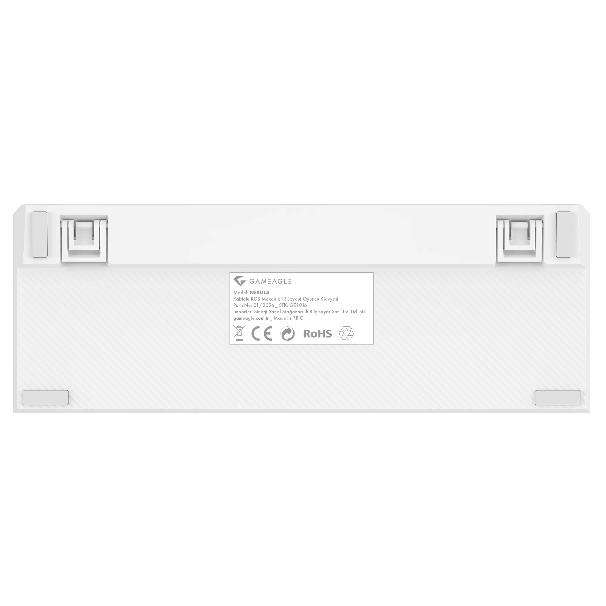 Nebula RGB Kablolu Full Anti-Ghosting Mekanik Oyuncu Klavyesi Beyaz thumbnail 6