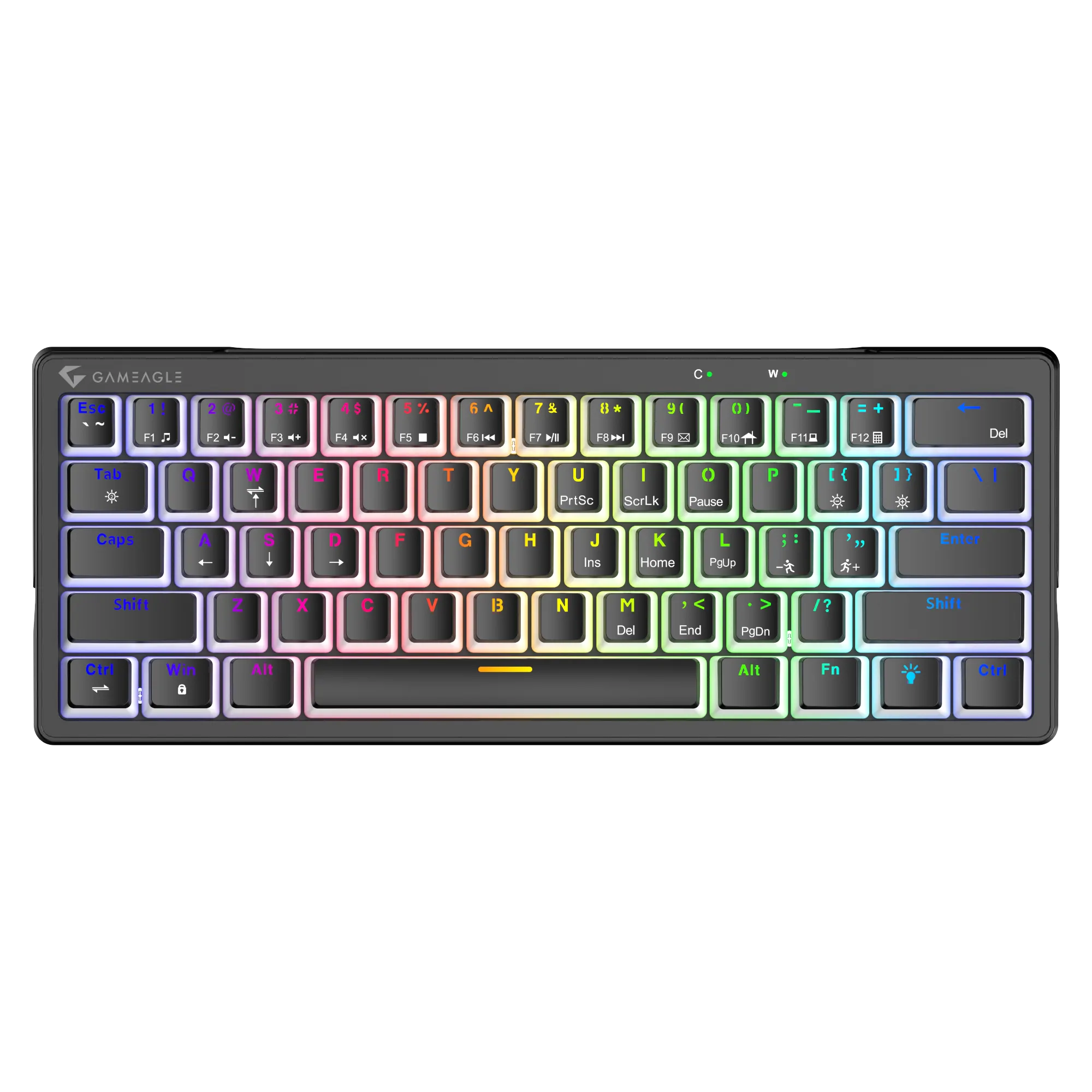 Poseidon RGB Kablolu Full Anti-Ghosting Mekanik Oyuncu Klavyesi Siyah thumbnail 2