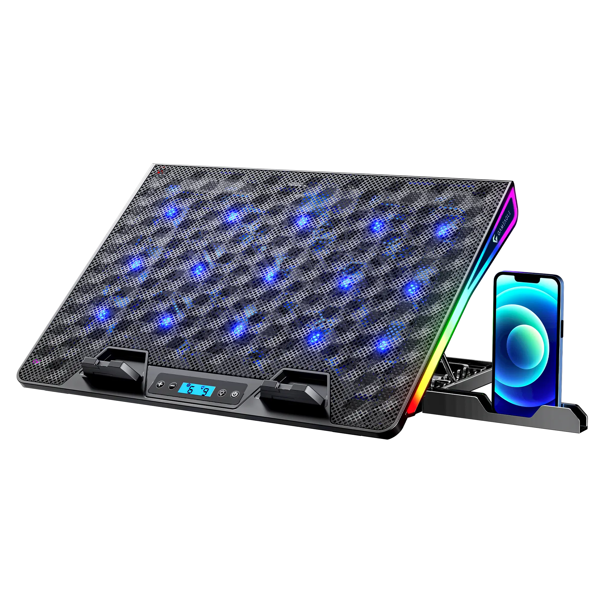 Shadow Cool GT15 RGB 15 Fanlı 10 RGB Modlu 9-17.3'' Notebook Soğutucu